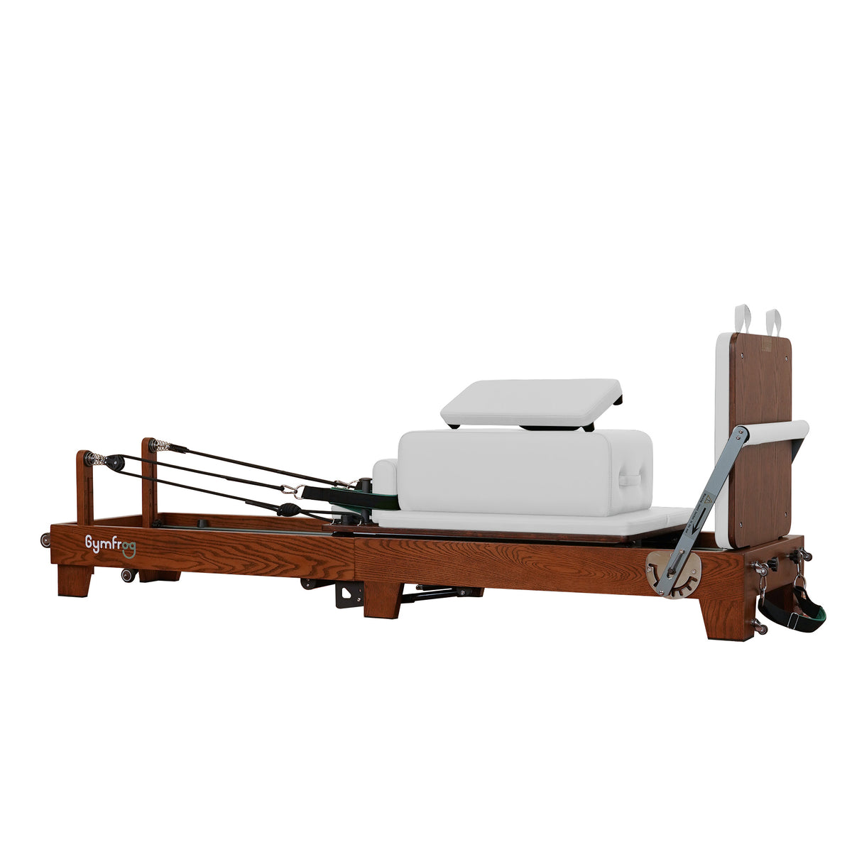 Gymfrog Premium Folding Walnut Pilates Reformer Beige