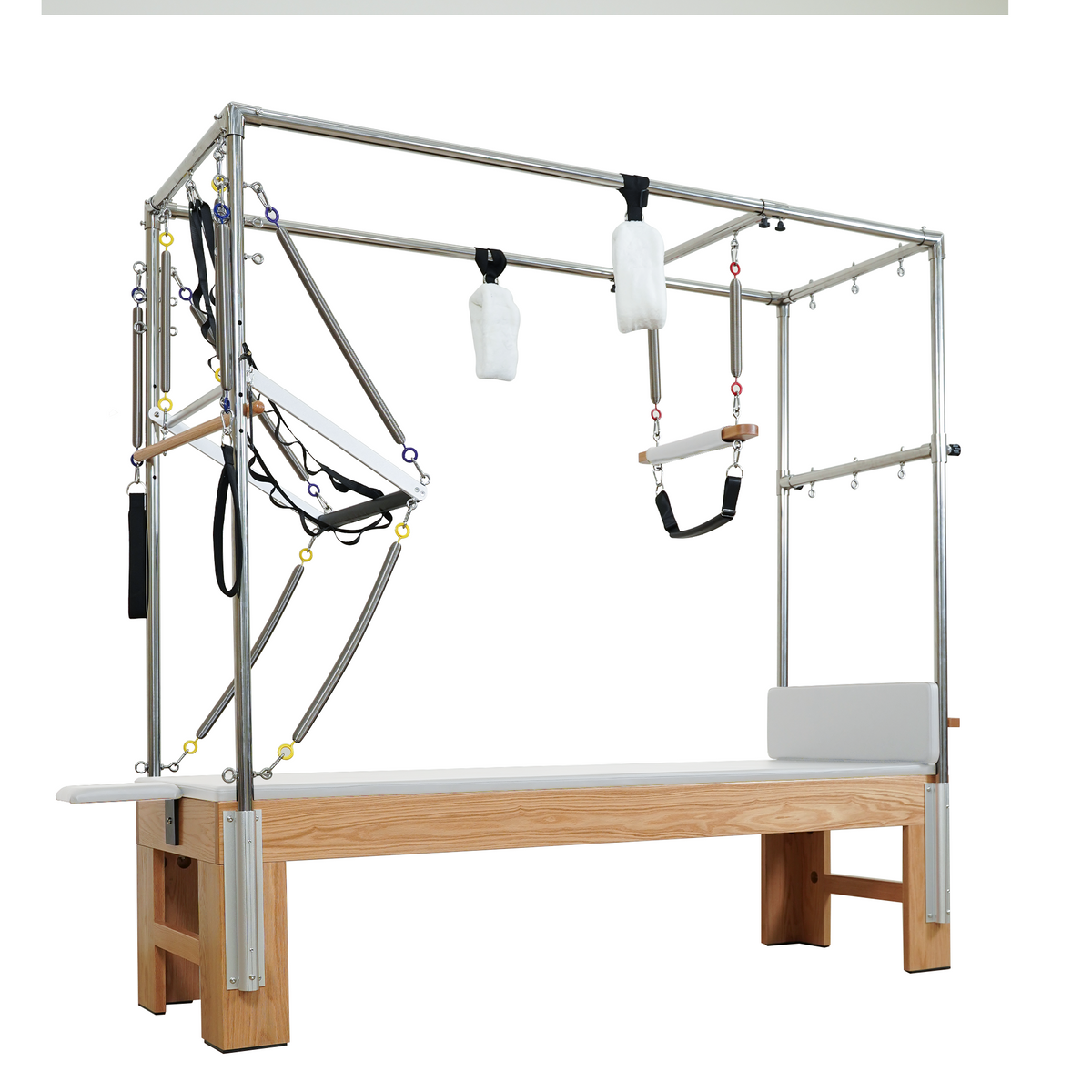Gymfrog Classic Red Oak Pilates Cadillac Beige