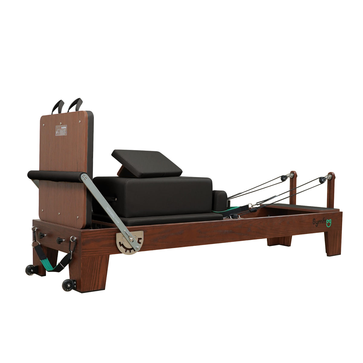 Gymfrog Classic Walnut Pilates Reformer Black