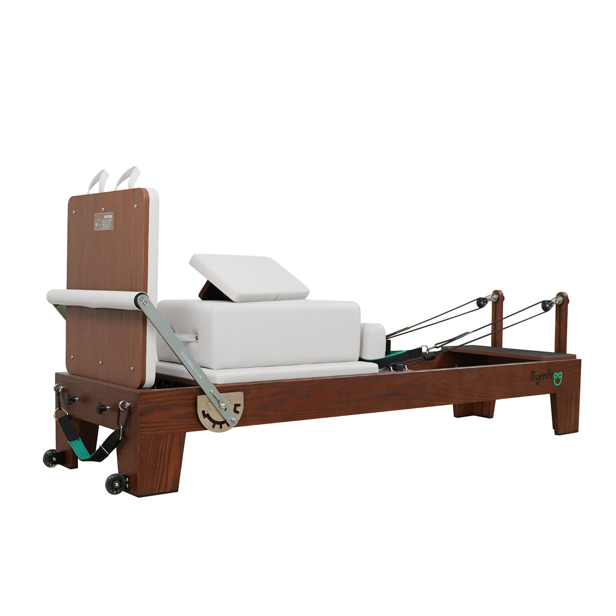 Gymfrog Classic Walnut Pilates Reformer Beige