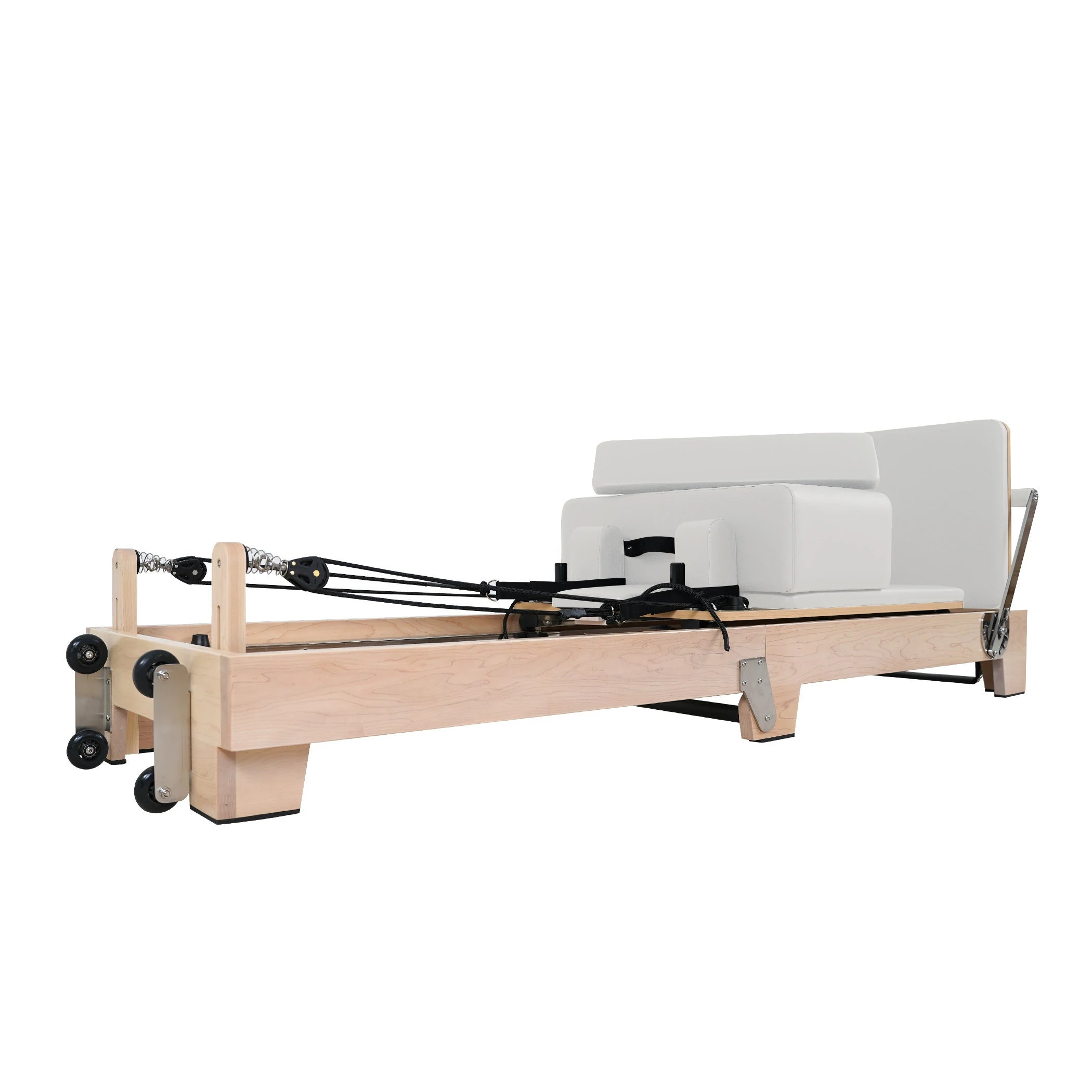Maple Folding Classic Pilates Reformer White