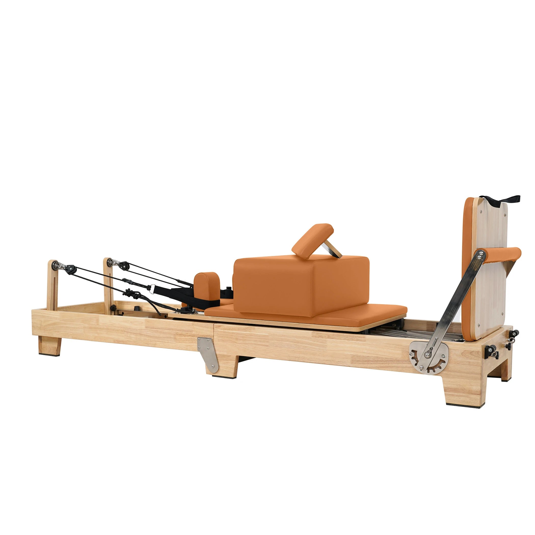 Oak Folding Classic Pilates Reformer Orange