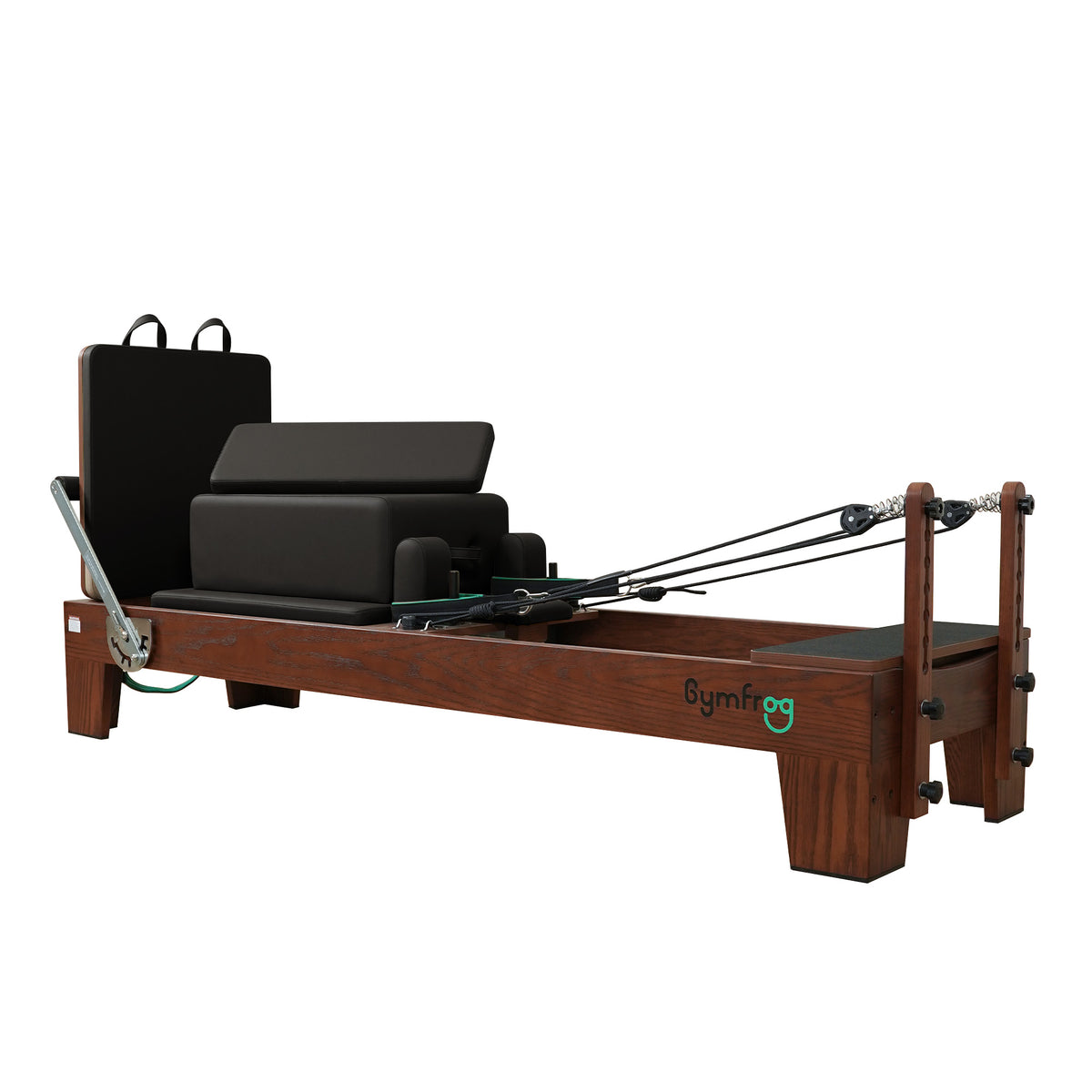 Gymfrog Classic Walnut Pilates Reformer Black