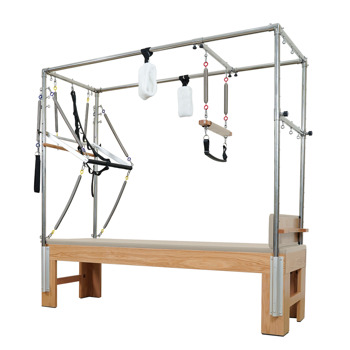 Gymfrog Classic Red Oak Pilates Cadillac Latte