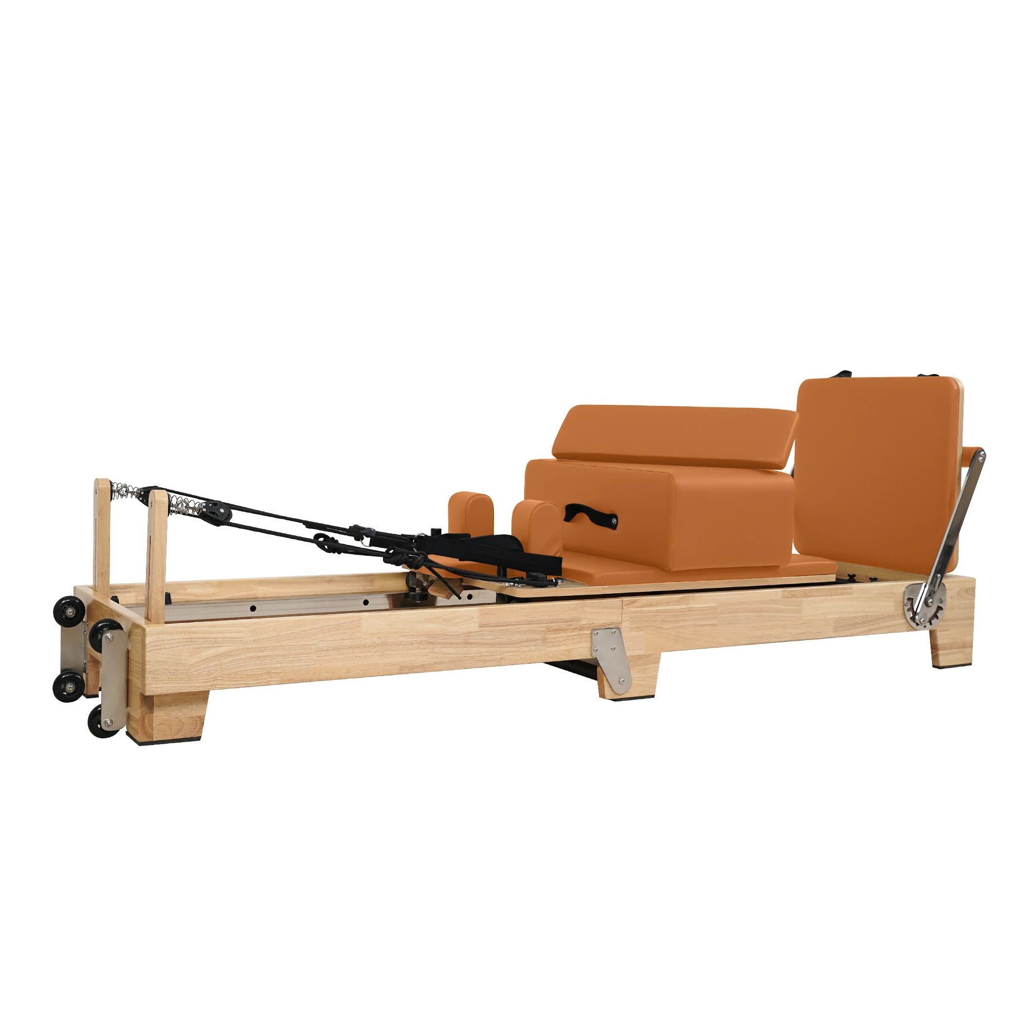 Oak Folding Classic Pilates Reformer Orange