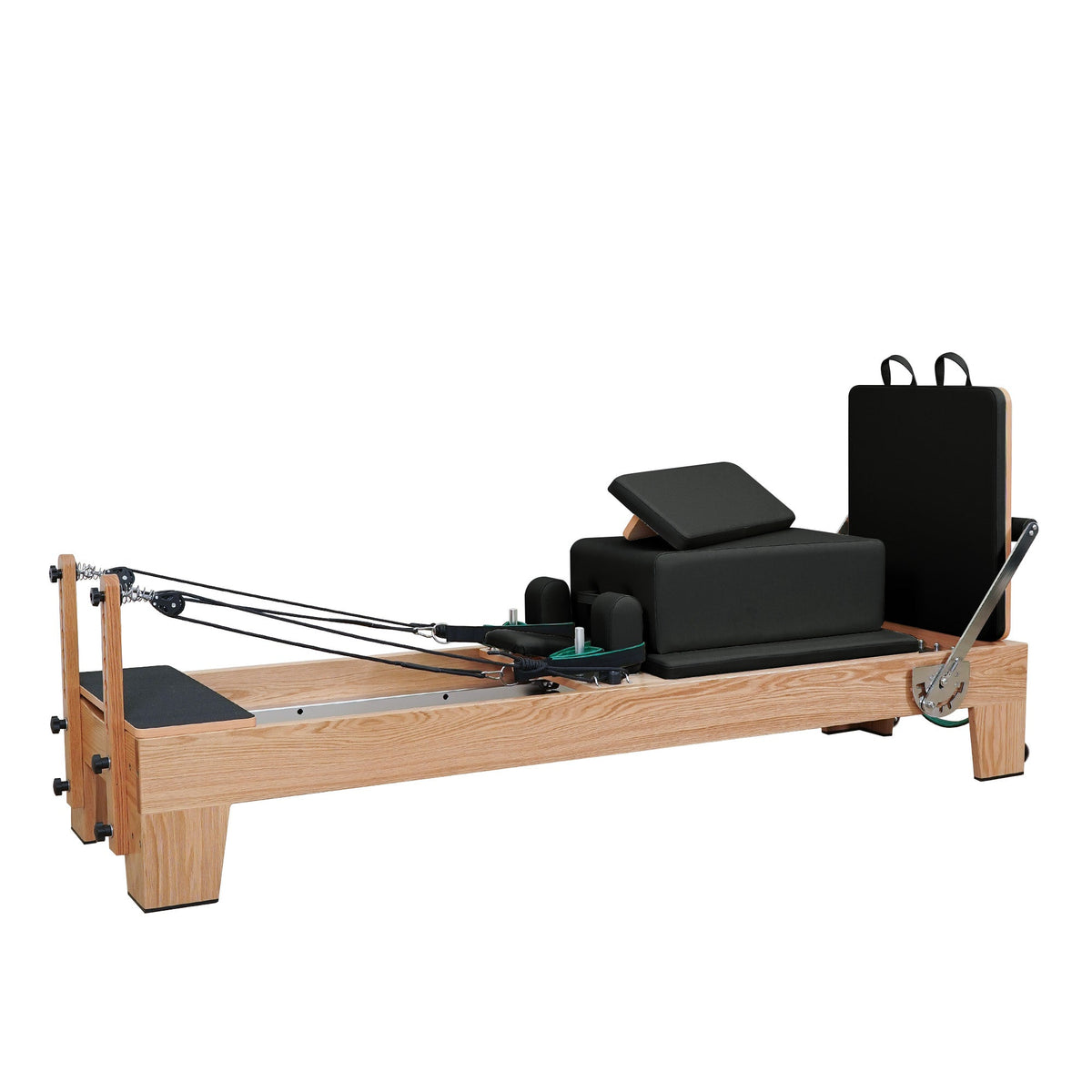 Gymfrog Premium Red Oak Pilates Reformer Black