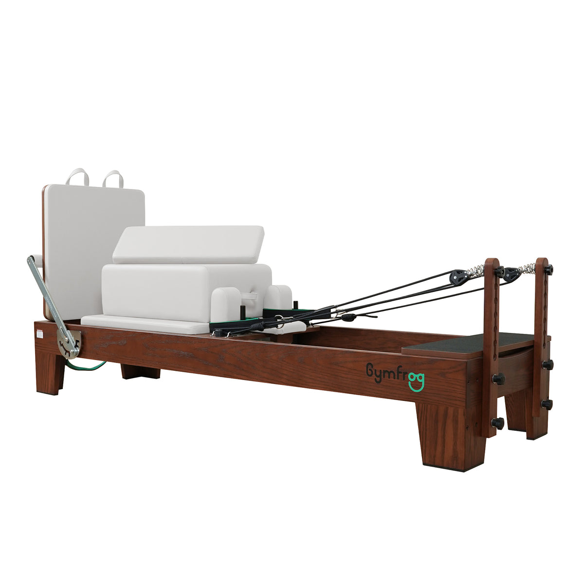 Gymfrog Classic Walnut Pilates Reformer Beige