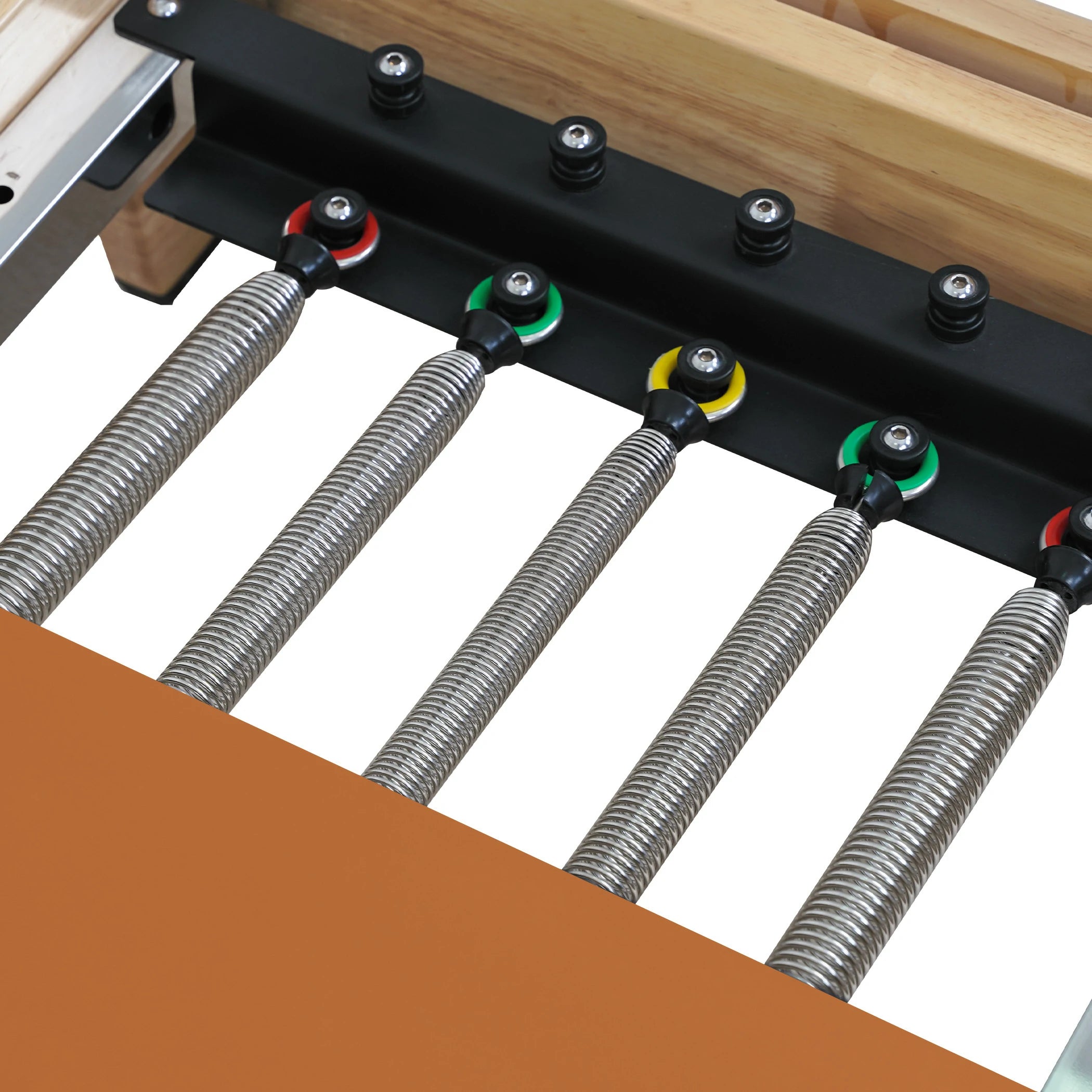 Oak Folding Classic Pilates Reformer Orange