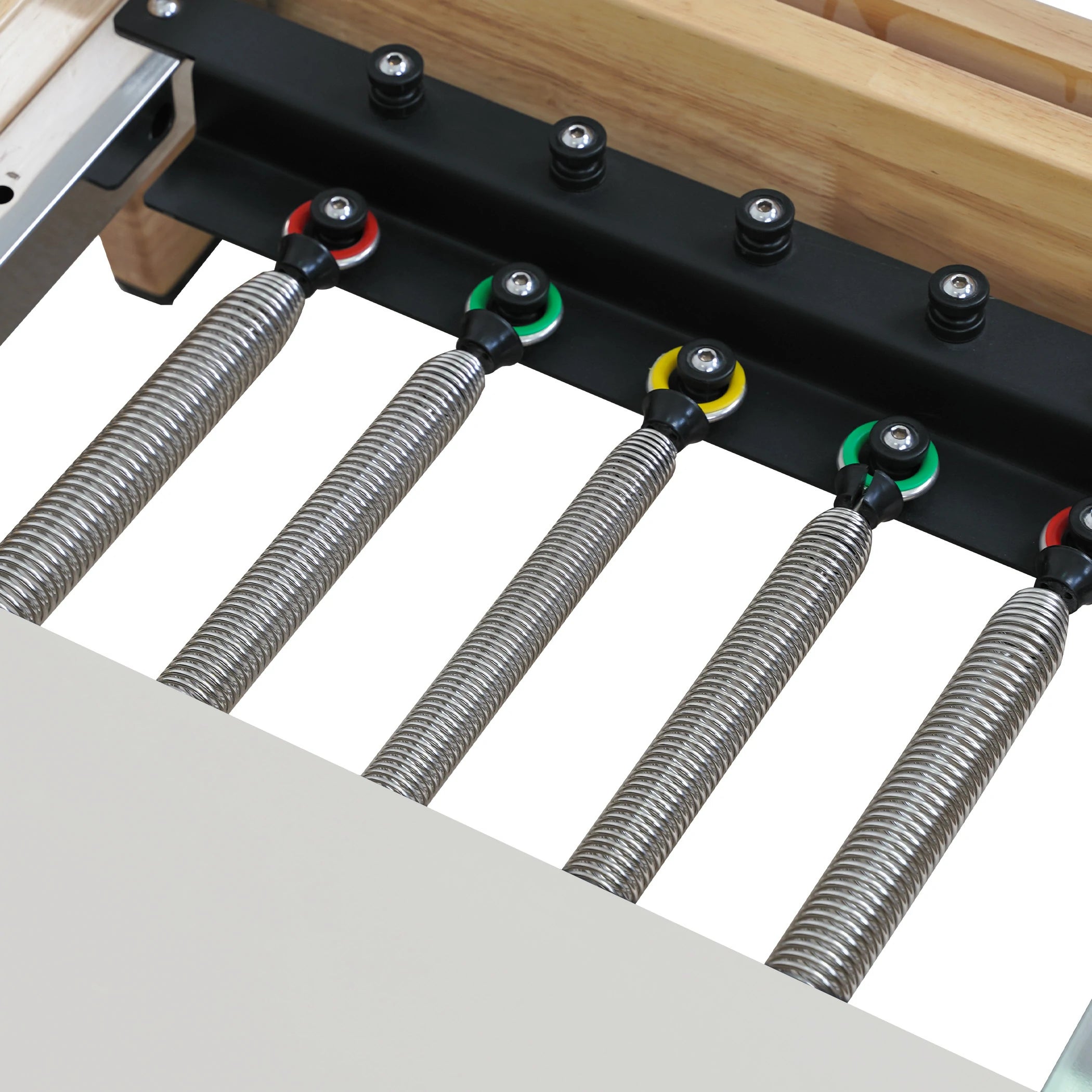 Oak Folding Classic Pilates Reformer White