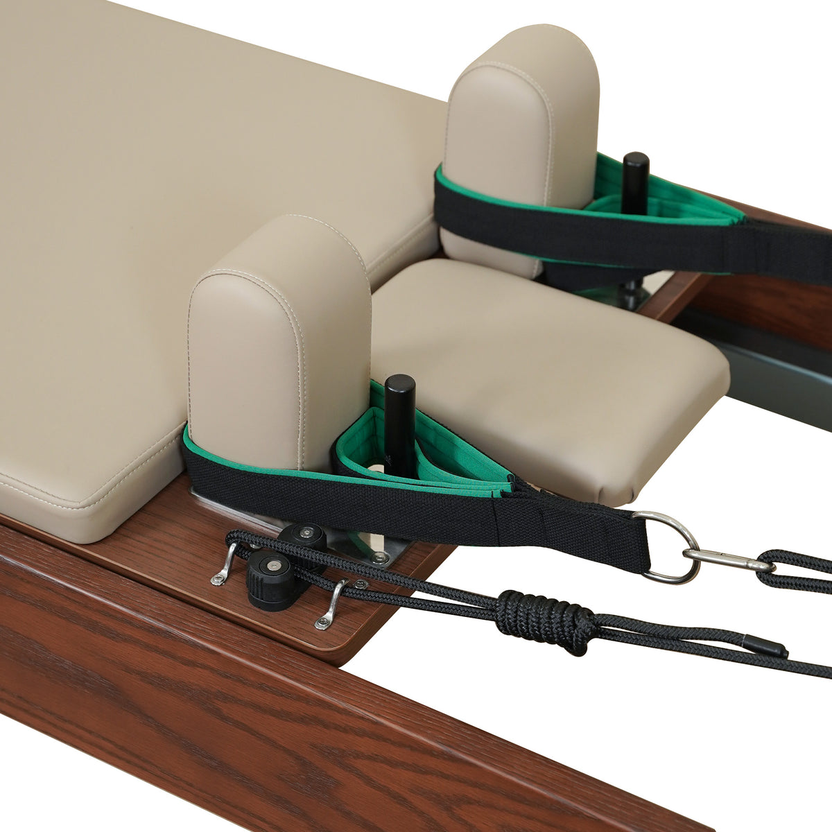 Gymfrog Classic Walnut Pilates Reformer Latte