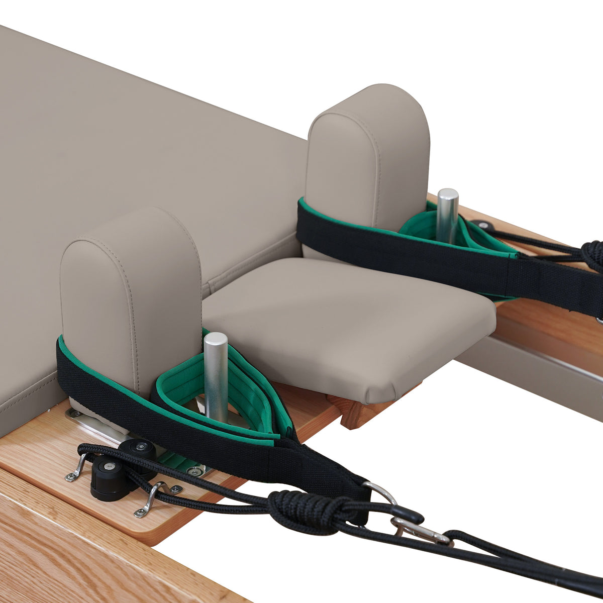 Gymfrog Premium Red Oak Pilates Reformer Latte