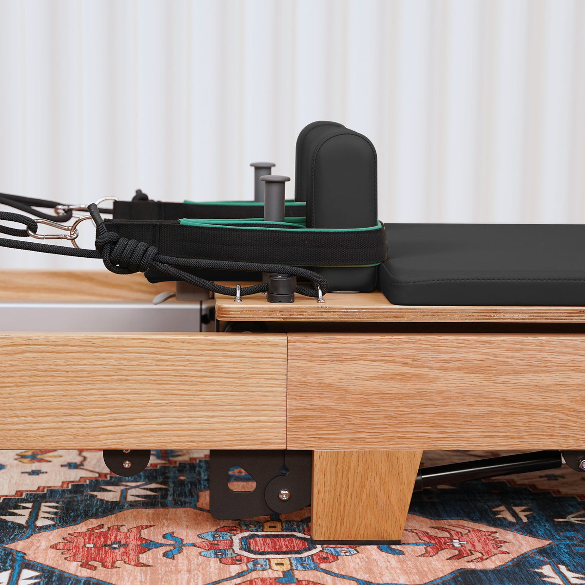 Gymfrog Premium Folding Wood Pilates Reformer Black