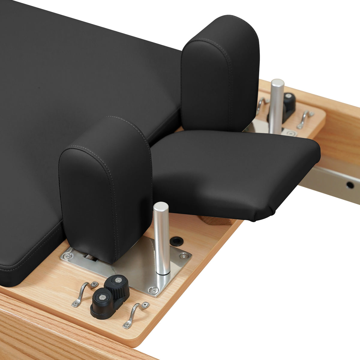 Gymfrog Premium Red Oak Pilates Reformer with Tower Black