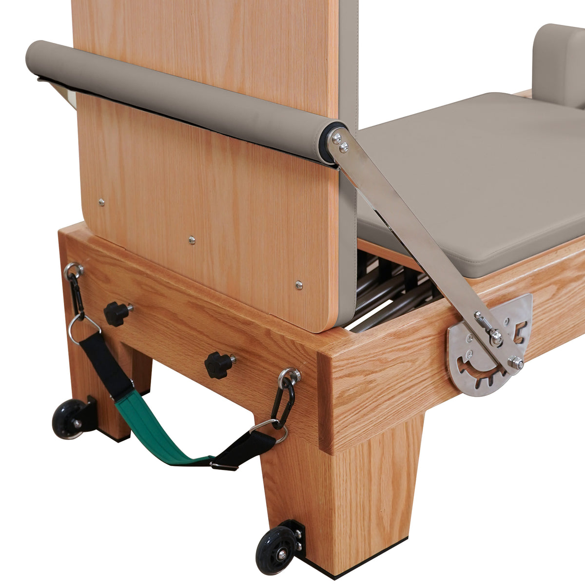 Gymfrog Premium Red Oak Pilates Reformer Latte