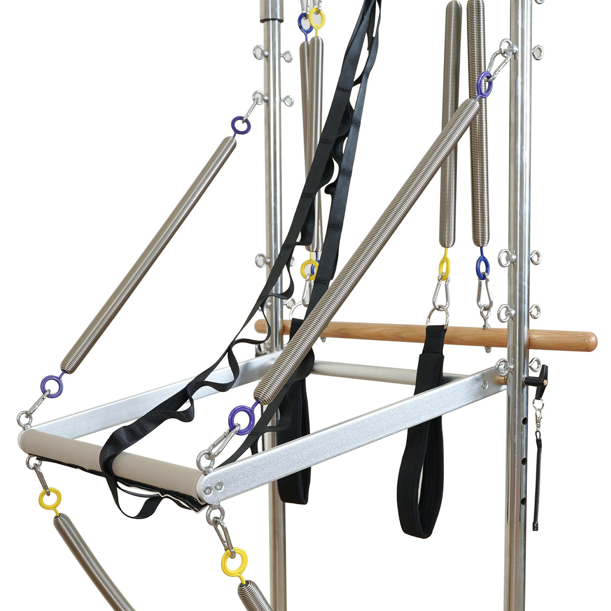 Gymfrog Premium Red Oak Pilates Reformer with Tower Latte