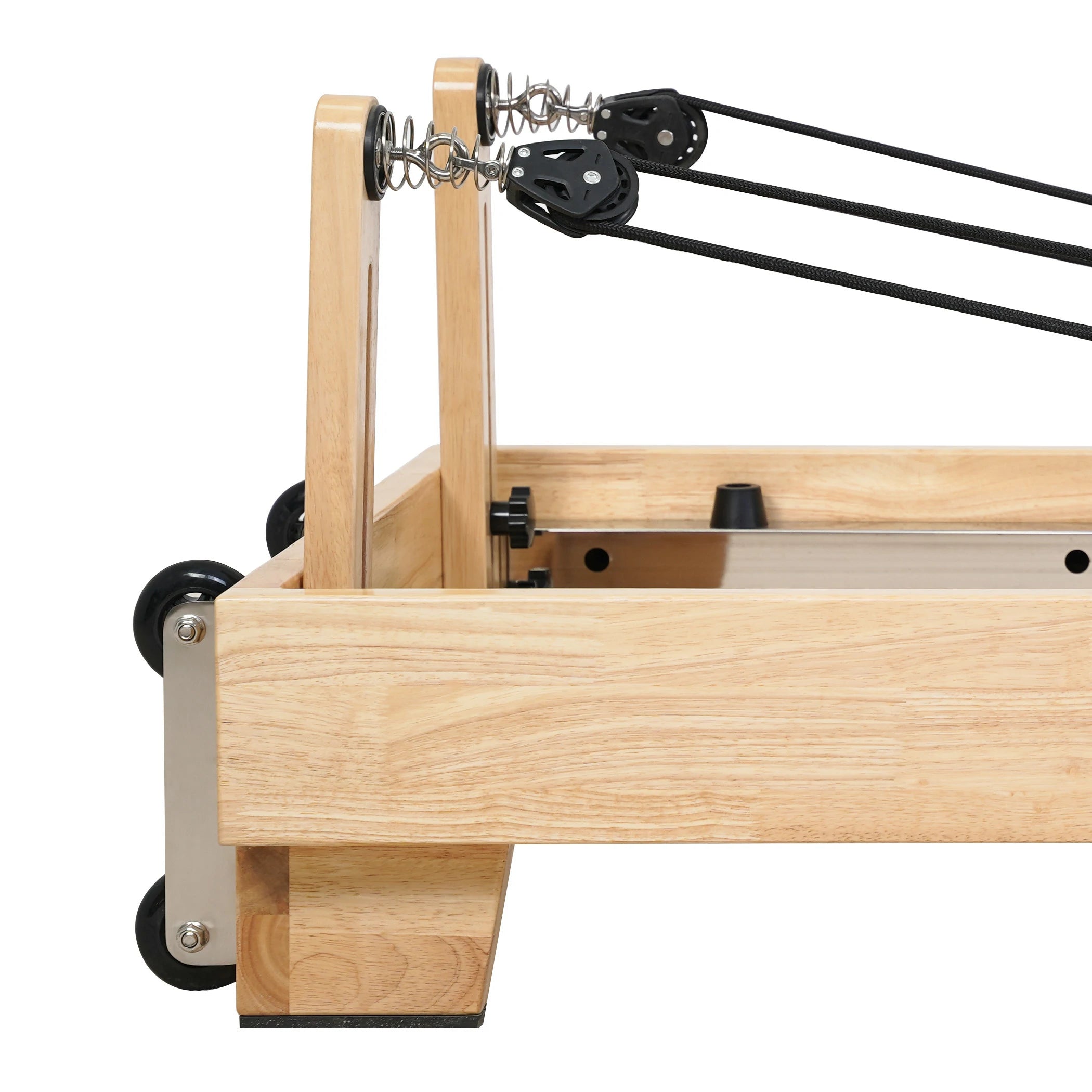 Oak Folding Classic Pilates Reformer White