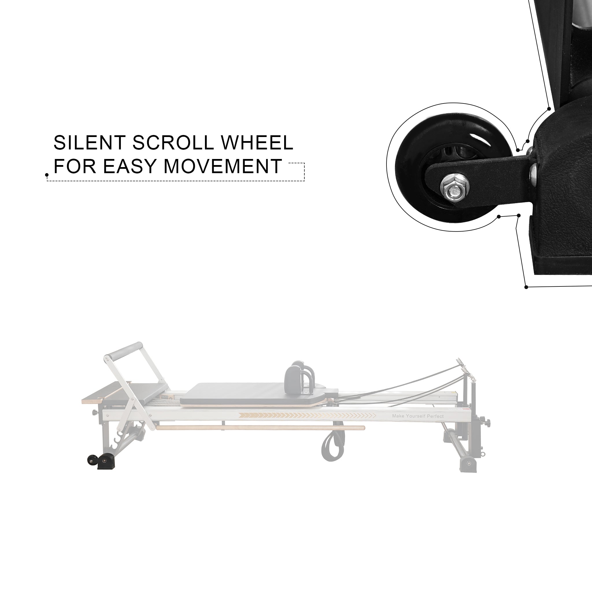 Aluminum Alloy Pilates Reformer With Tower