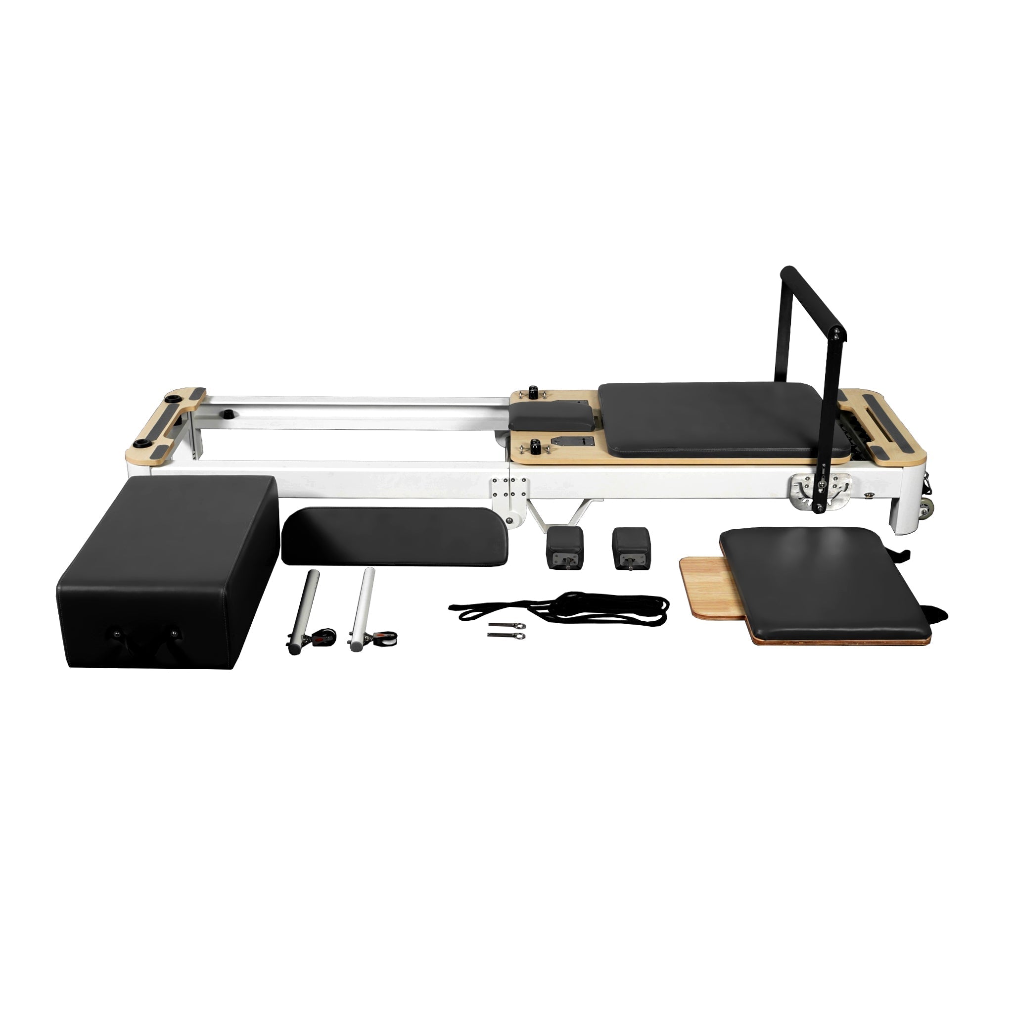 🎁 Black Friday Folding Pilates Aluminum Alloy Reformer Black
