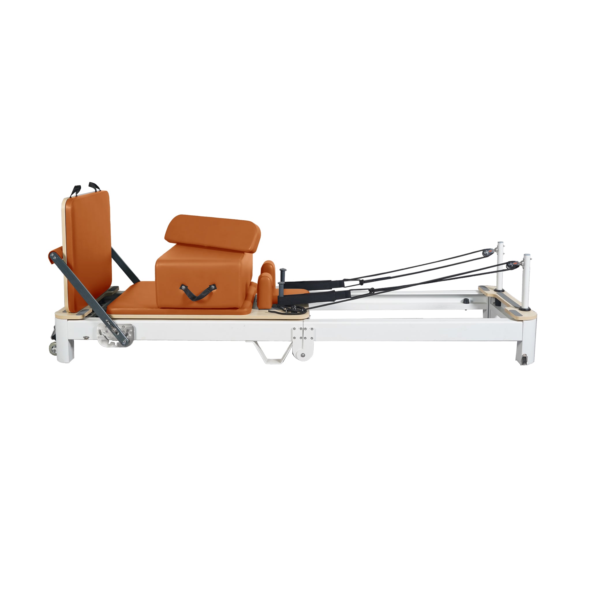 Folding Pilates Aluminum Alloy Reformer Orange