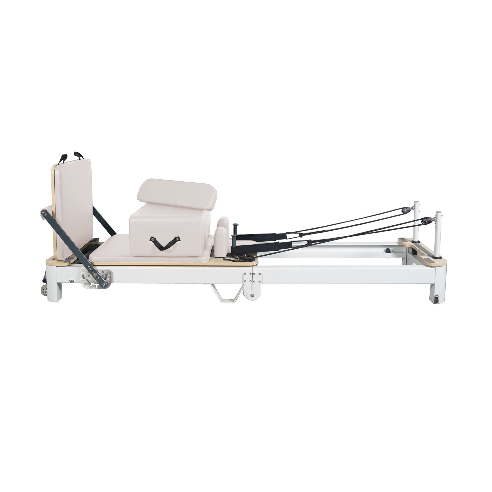 Folding Pilates Aluminum Alloy Reformer White