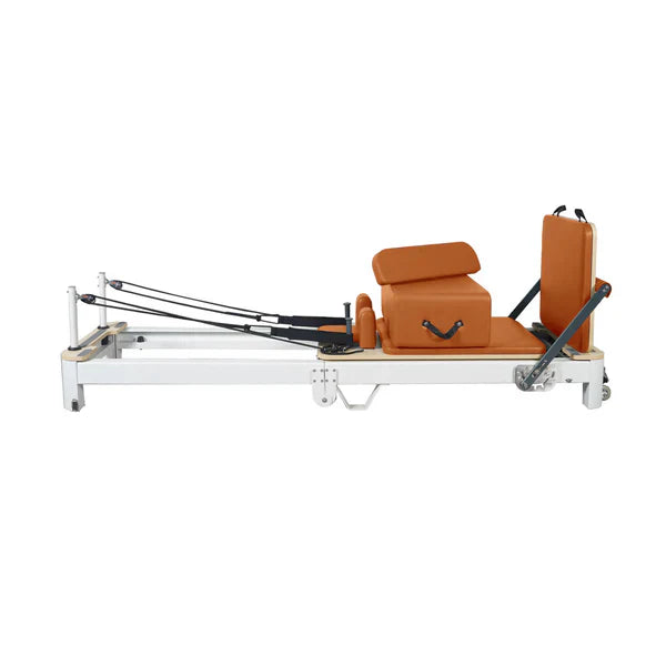 🎁 Black Friday Folding Pilates Aluminum Alloy Reformer Orange