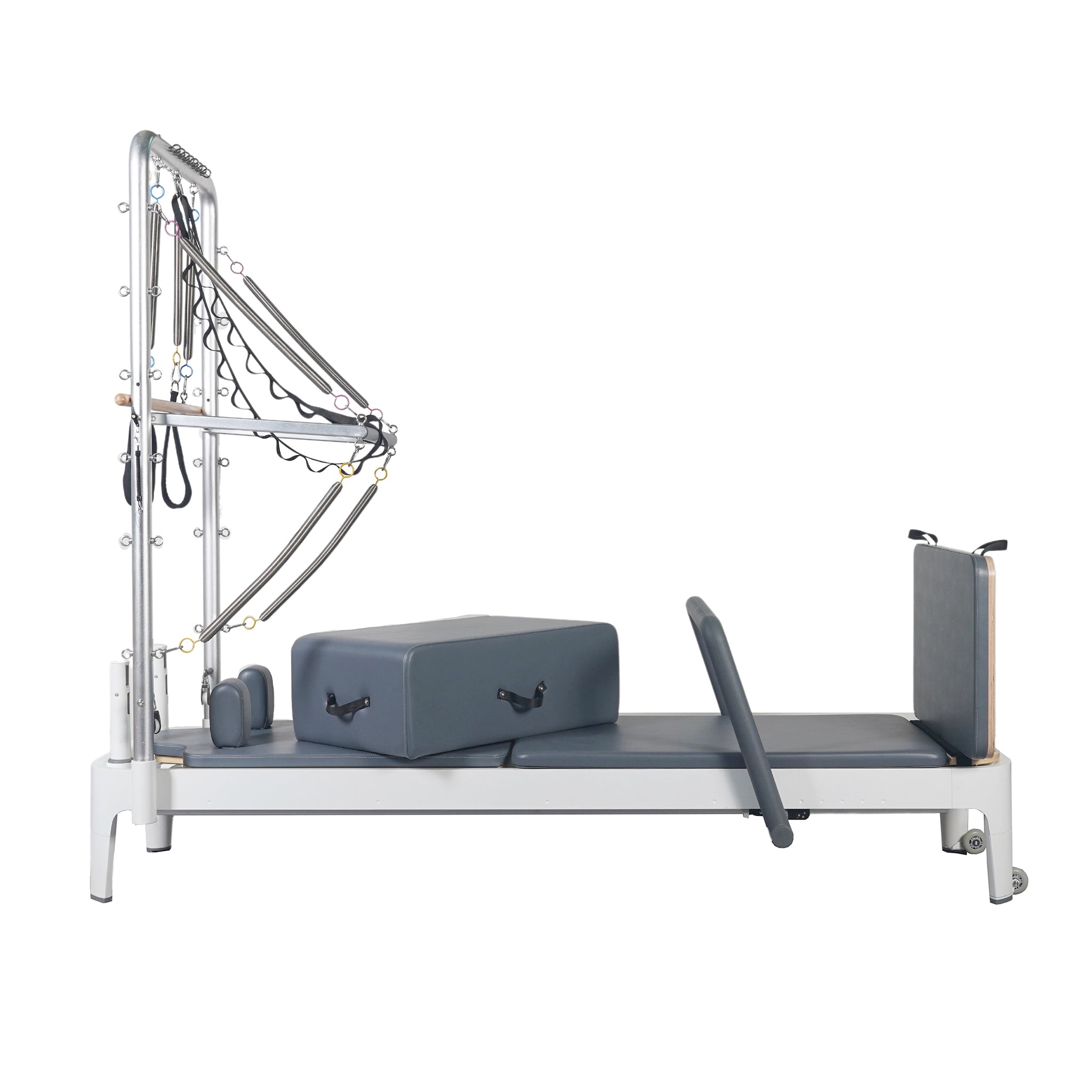 Track Sliding Aluminum Alloy Pilates Reformer With Tower
